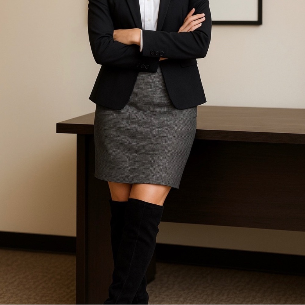 Express Gray Pencil Skirt